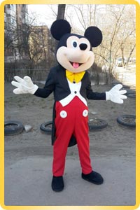 Mickey Mouse height-size puppet