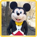 Mickey Mouse height-size puppet